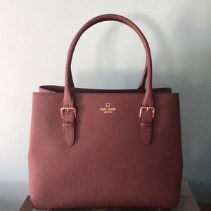 Beautiful NWT Kate Shade Tote In Mahogany